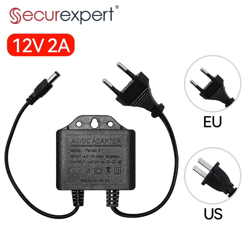 Outdoor Power Plug In - Adattatore di Alimentazione DC12V 2A Impermeabile