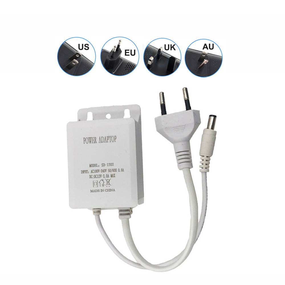 Outdoor Power Plug In - Outdoor AC 100-240V Input DC 12V
