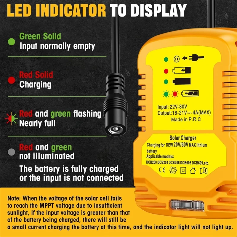 Outdoor Power Outlet - Adattatore solare con presa CC per