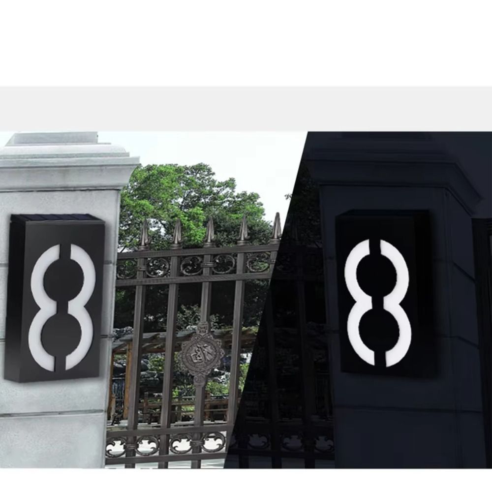 Outdoor Power Number - Numero Civico Solare a LED Facile