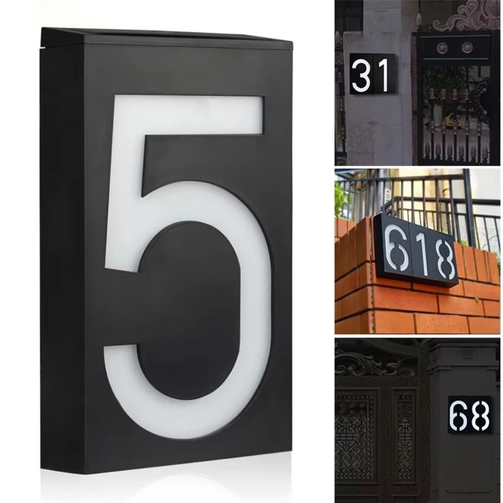 Outdoor Power Number - Luce Solare a LED per Numero