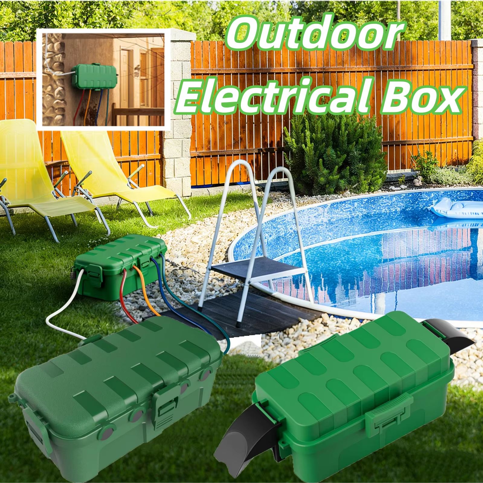 Outdoor Power Point Cover - Copertura Impermeabile IP55 per Cavi di
