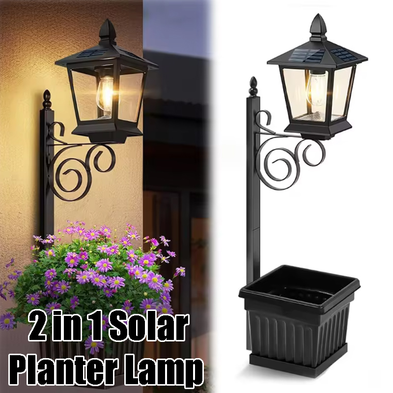 Outdoor Power Lights - Lampada Solare 2-in-1 per Vaso di