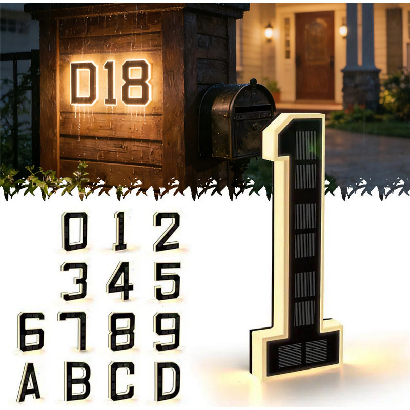 Outdoor Power Number - Targa Numerica per Casa da 9