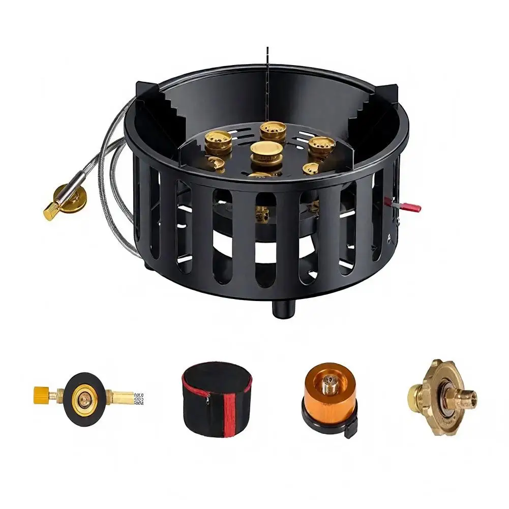 Outdoor Power 'Hose' - Fornello da campeggio a 7 core