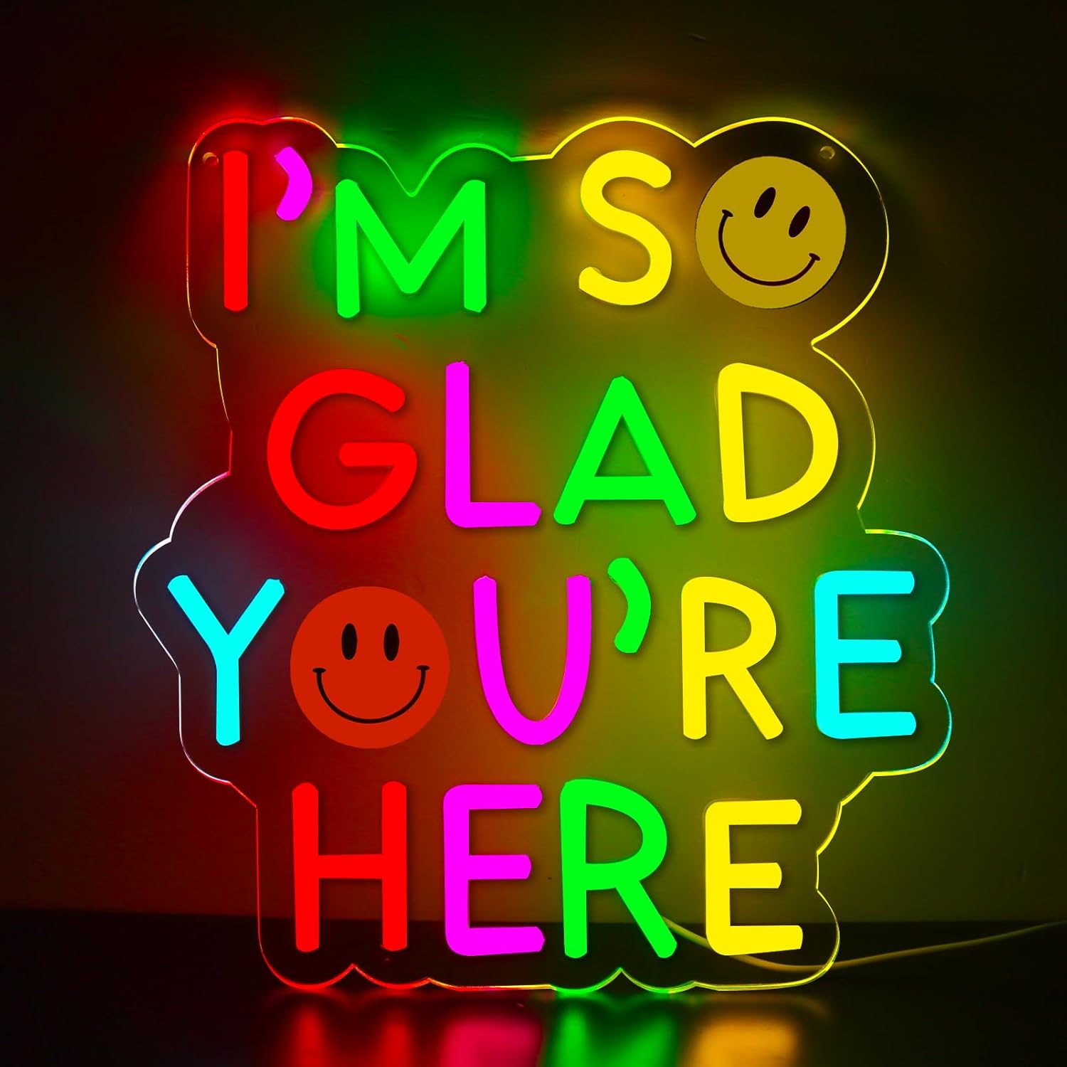Outdoor Power Reno - Insegna al neon con scritta “I'm