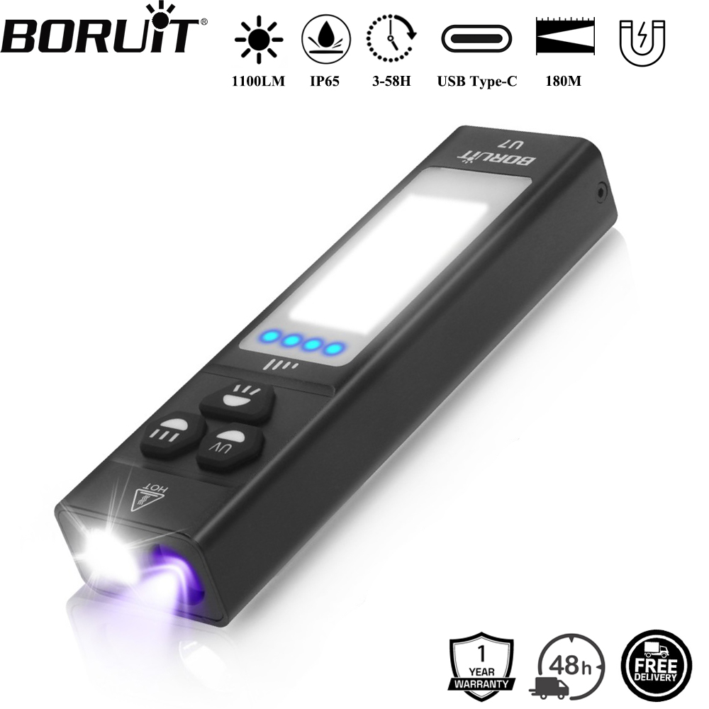 BORUiT U7 UV LED Torcia EDC 11 - Outdoor Power Bank recensione e prezzo