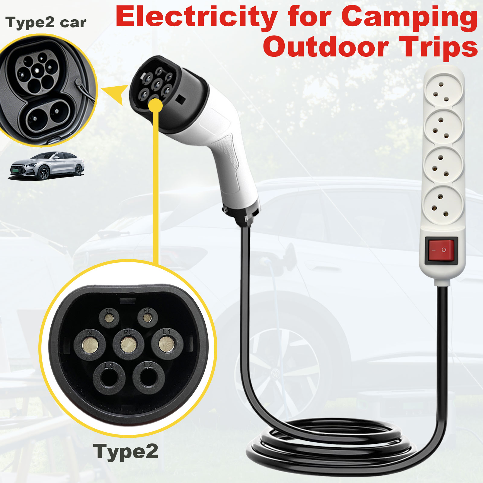 Adattatore di scarico V2L Tipo - Outdoor Power Outlet recensione e prezzo