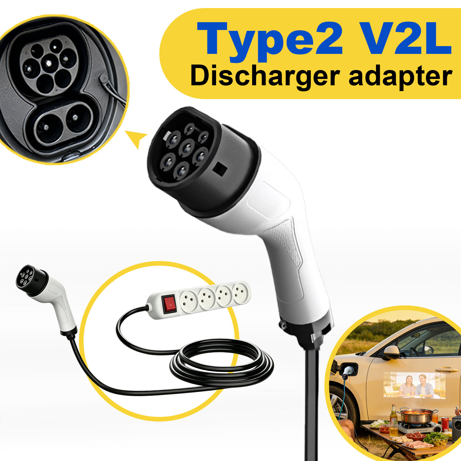 Adattatore di scarico V2L Tipo - Outdoor Power Outlet recensione e prezzo
