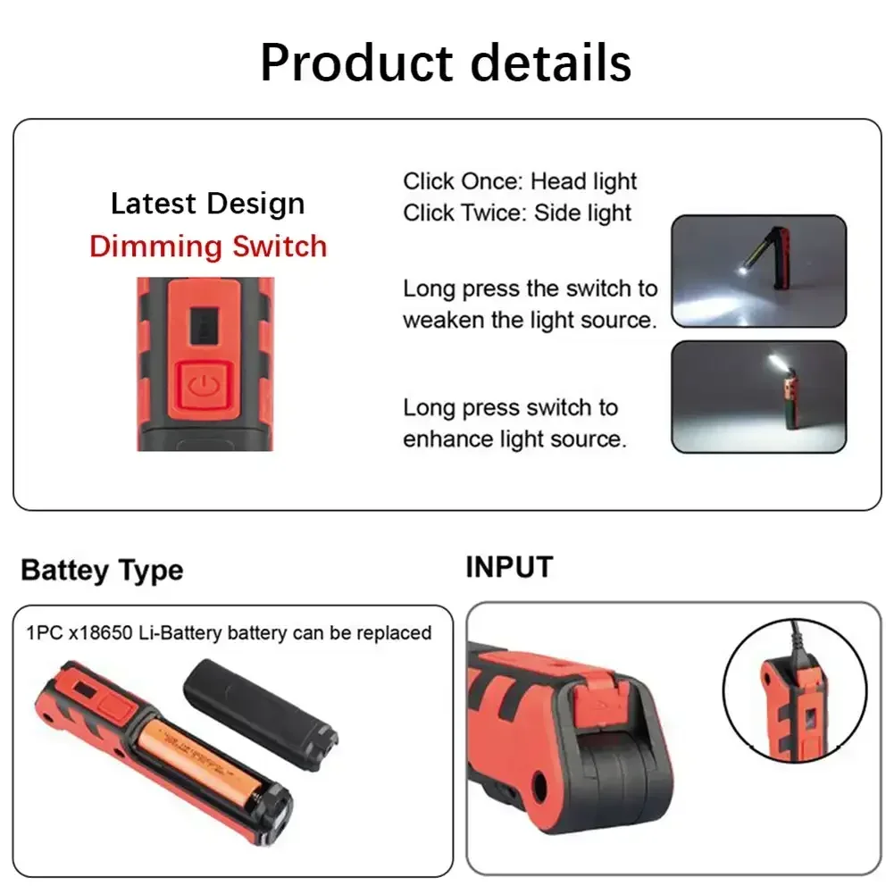 Lampada da Lavoro LED COB Dimm - Outdoor Power Bank recensione e prezzo
