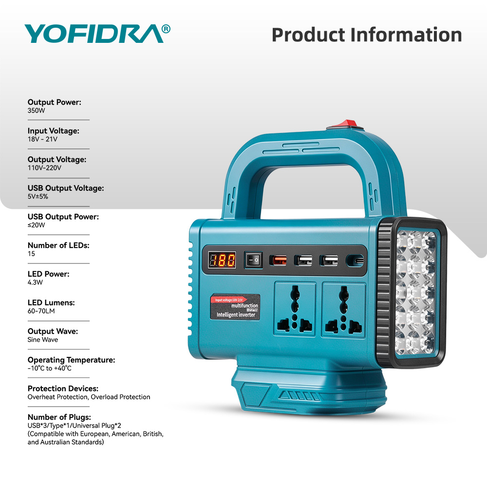 Inverter di potenza portatile  - Outdoor Power Outlet recensione e prezzo