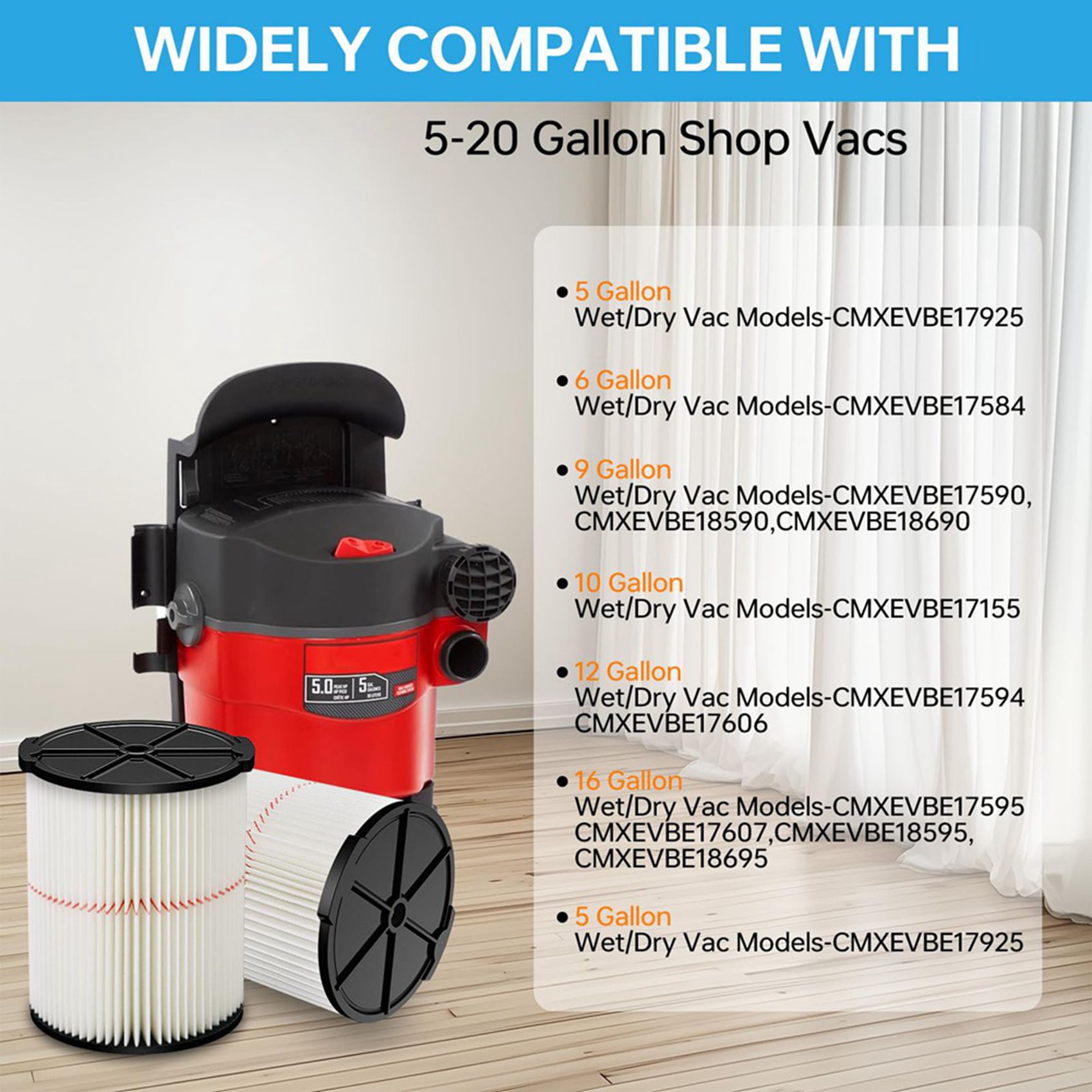 Filtro di ricambio BAAJ-4X per - Wet Dry Vacuum Shop recensione e prezzo