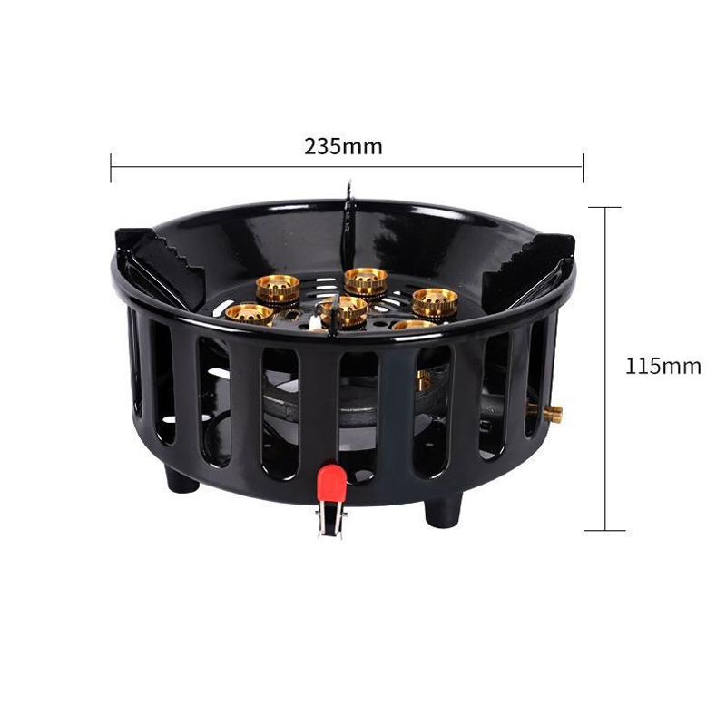 Fornello da campeggio a 7 core - Outdoor Power 'Hose' recensione e prezzo