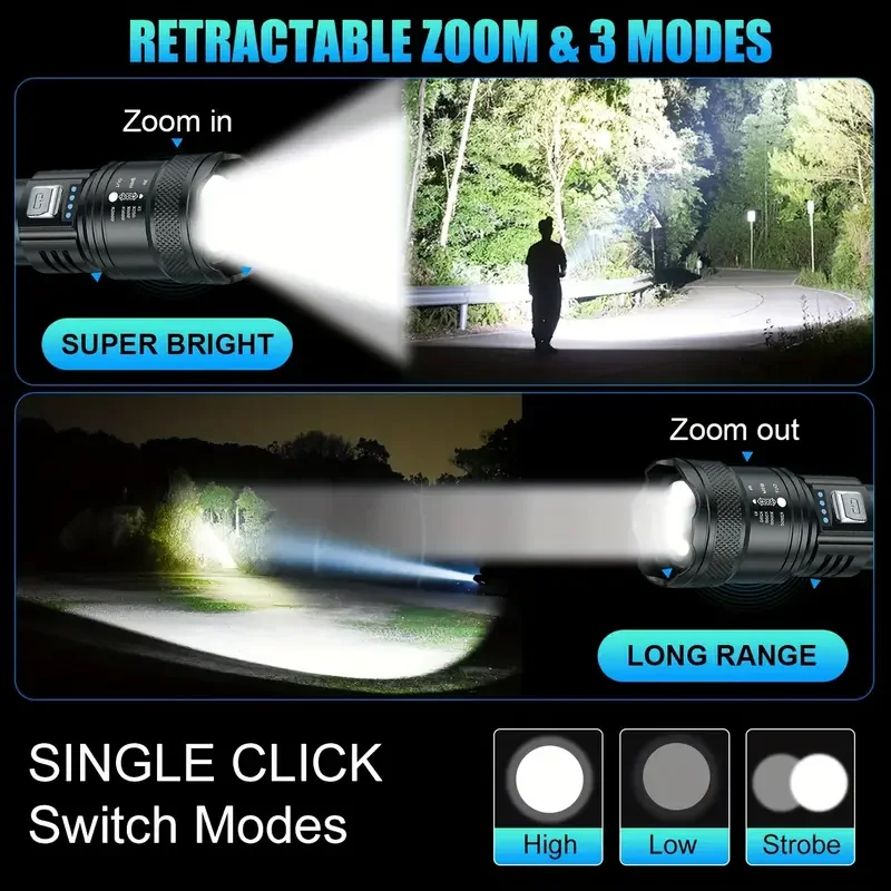Torcia tattica a LED 2000LM To - Outdoor Power Bank recensione e prezzo