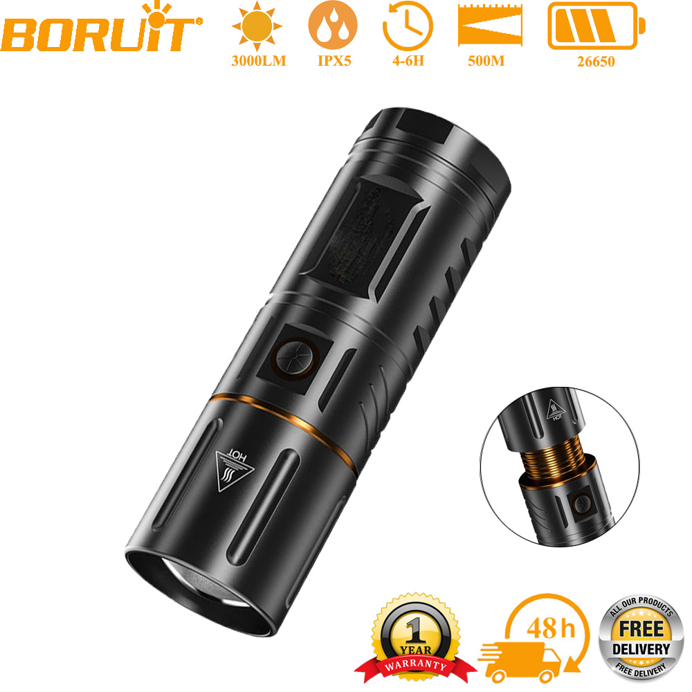BORUiT Torcia LED Ultra Lumino - Outdoor Power Bank recensione e prezzo
