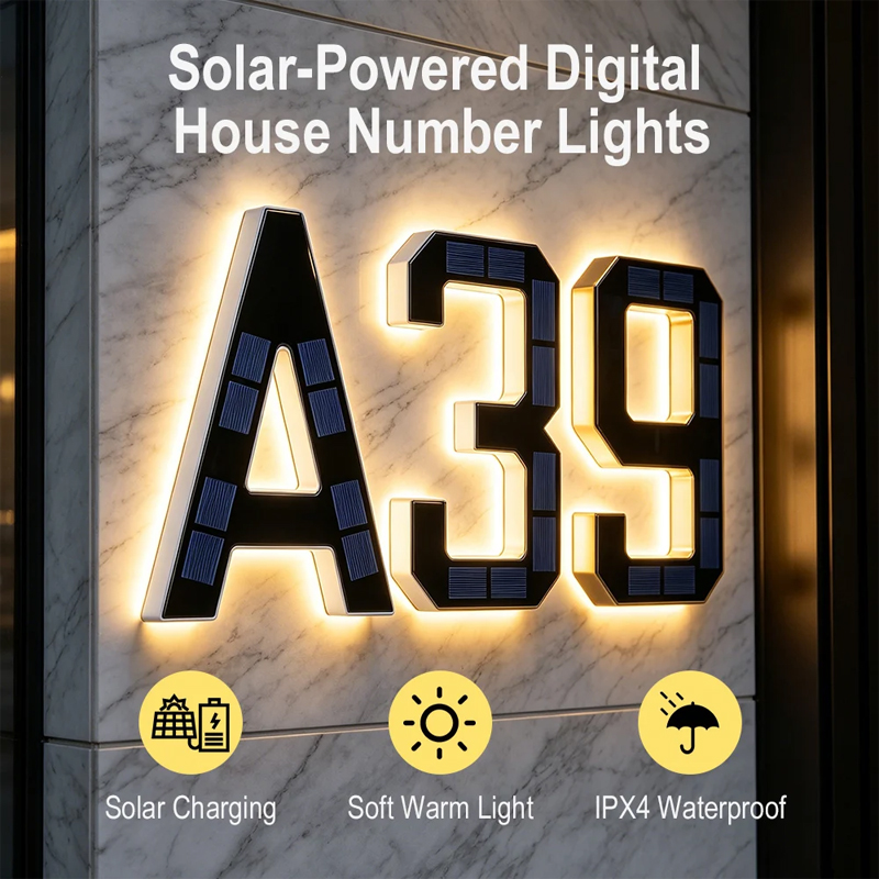 Luci LED a sensore solare da 1 - Outdoor Power Number recensione e prezzo